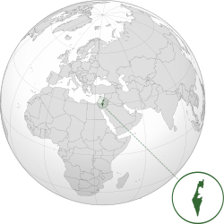 Location of יִשְׂרָאֵל إسرائيل