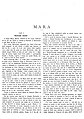 Prima pagină a romanului Mara publicată în nr. 1/1894 al revistei Vatra.