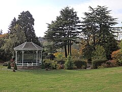 Main lawn and bandstand, Birmingham Botanical Gardens - geograph.org.uk - 6066330.jpg