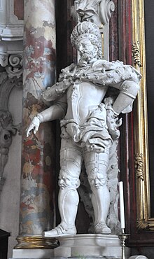 Photo d'une statue d'un empereur en armure