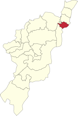 Map of Adamawa State highlighting Mubi South