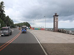 Welcome marker at Pan-Philippine Highway