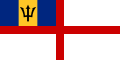  Barbados 1981 to present Fin Flash Naval Ensign of Barbados