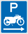 (R6-51.1) Motorcycle Parking (on the right of this sign)