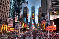 Bustling Times Square