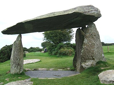 Dólmen de Pentre Ifan, em Nevern, Pembrokeshire, no País de Gales