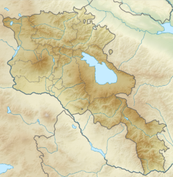 1679年亞美尼亞地震在亞美尼亞的位置