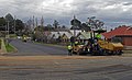 Image 29A road being resurfaced using a road roller (from Road surface)