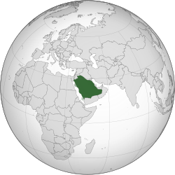 Location of Saūda Arābija