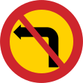 No left turn