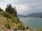 A Szépvízi-víztározó, mesterséges tó Csíkszereda közelében
