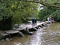 Ponticello di pietre - Exmoor, Somerset, Inghilterra