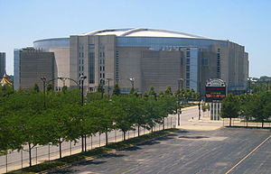 Die Ostseite des United Center