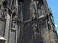 Gallery of Gothic statues a the base of the tower