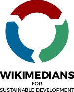 Logo of the Wikimedians for Sustainable Development