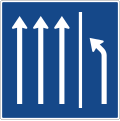 Zeichen 223.3-50 Seitenstreifen räumen