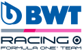 Il composit logo di BWT Racing Point Formula One Team usato nella stagione 2020