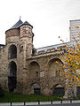 Anneessens Tower, part of the first walls of Brussels.