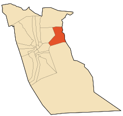Location of Taleb Larbi commune within El Oued Province