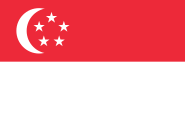 Bandeira de Singapura.