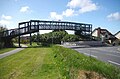 Pedestrian overbridge at Bedstead Corner, Douglas, with Hailwood Avenue junction to right