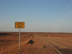 Schotterpiste bei Coober Pedy