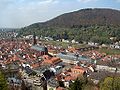 Center of Heidelberg seen from the castle