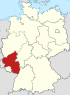 Lage von Rheinland-Pfalz in Deutschland