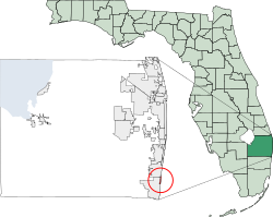 Location of Highland Beach, Florida