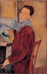 Sebjeportret italskego mólarja a rězbarja Amedeo Modigliani (1919)