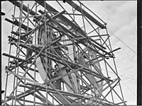 NK-klockan monteras på Telefontornet 1939.