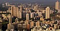 عکسی هوایی از کلان شهر مومبای