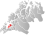 Ibestad markert med rødt på fylkeskartet