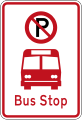 (R6-71) No Parking: Bus Stop