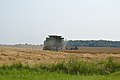 Harvesting wheat in Ohio, one of the photos taken on 6 July.