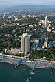 A helicopter view of Sochi