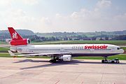 スイス航空アジア塗装のマクドネル・ダグラスMD-11