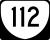 State Route 112 marker