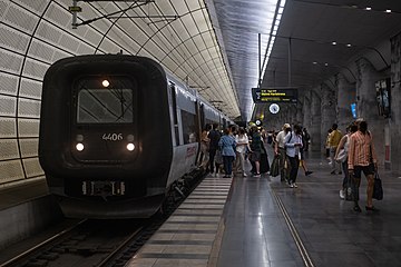 Öresundståg at Triangeln Station in Sweden, IR4 4406