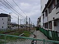 複線化用地は大部分で確保されている（2009年3月）