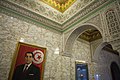 Portrait of Ben Ali in the lobby of the palace