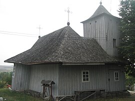 Wooden church in Forăști