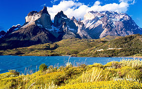 Torres del Painen kansallispuistoa Chilen eteläosassa.