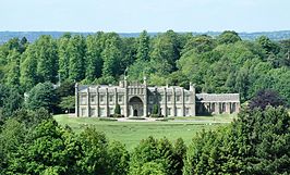 Het landhuis Donington Hall in Castle Donington