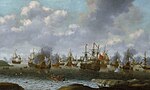 Attack on the Medway, June 1667 by Pieter Cornelisz van Soest