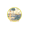 The state flag of Florida between 1868 and 1900, during the Reconstruction period.