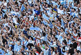 جماهير الأرجنتين من المدرجات