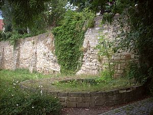 Restant van de stadsmuur bij de Domhof (anno 1000)