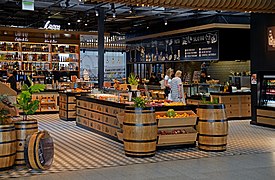 A café at the airport