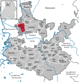 Ladenburg - Localizazion